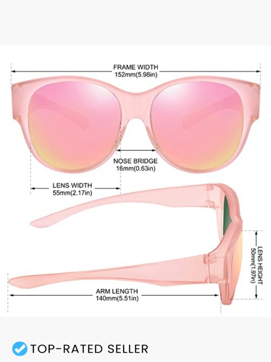 Cat Eye Over Glasses Sunglasses Polarized UV400 Protection TR90 Frame main image 4